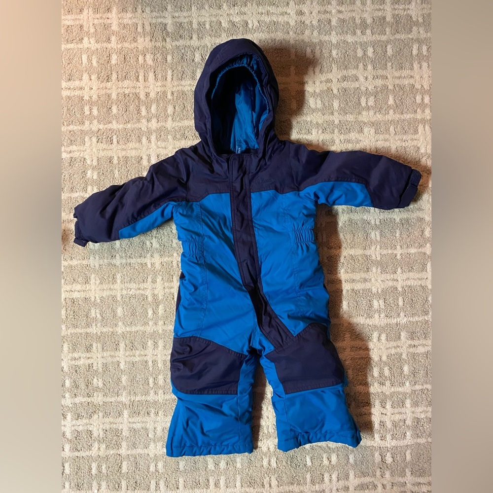 Ll bean toddler snowsuit 12-18 months, blue